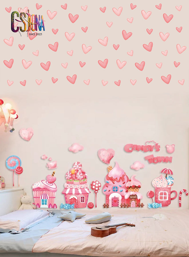 Candy Castle Pink Wallpaper